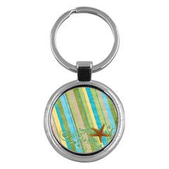 Beach- key chain - Key Chain (Round)