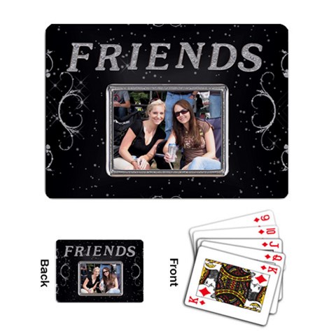 Friends Playing Cards By Lil Back