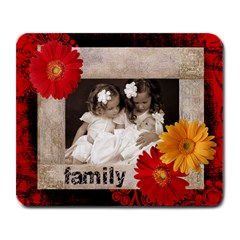 family gerbera mousemat - Large Mousepad