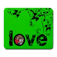 acid lime love  mousemat - Large Mousepad