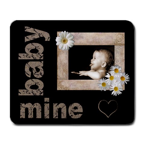 Baby Of Mine Daisy Heart Mousemat By Catvinnat Front