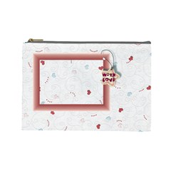 With love -large cosmetic bag - Cosmetic Bag (Large) With love -large cosmetic bag - Cosmetic Bag (Large)
