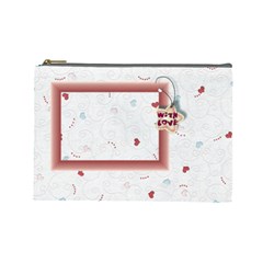 With love -large cosmetic bag (7 styles) - Cosmetic Bag (Large)