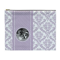 Lavender Love Xl Cosmetic Bag By Klh Front