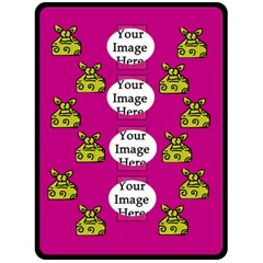 Pink and yellow - Blanket XL (4 styles) - Fleece Blanket (Large) Pink and yellow - Blanket XL (4 styles) - Fleece Blanket (Large)