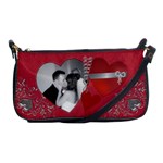Red Hot Hearts Shoulder Clutch Handbag - Shoulder Clutch Bag