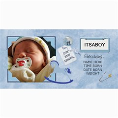 Baby Boy Announcement Cards - 4  x 8  Photo Cards