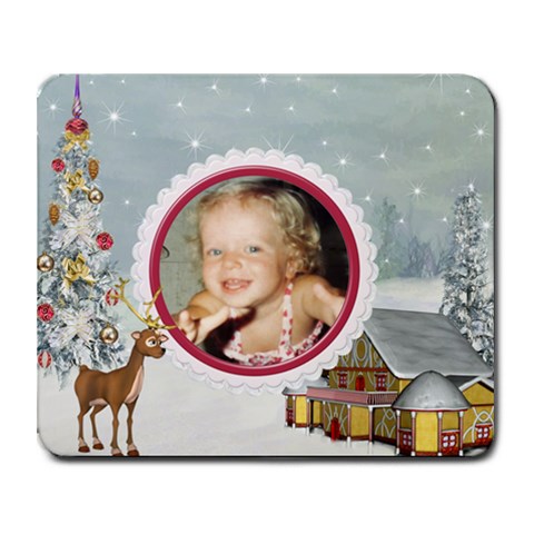 Here Comes Santa Mouse Pad1 By Spg 9.25 x7.75  Mousepad - 1