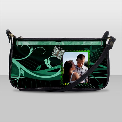Green With Envy Shoulder Clutch Bag By Lil Front