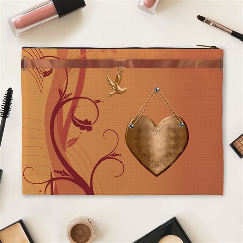 Copper Dove Xl Cosmetic Bag By Lil Back