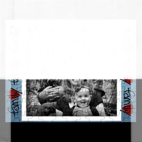 Single Photo Family Puzzlw By Amanda Bunn Front
