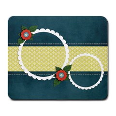 Mousepad-heart- Circles - Large Mousepad