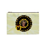 Yellow Pansy Medium Cosmetic Case - Cosmetic Bag (Medium)