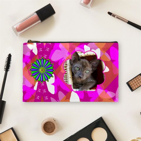 Madame Butterfly Medium Cosmetic Case By Joan T Front