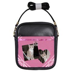 Pink Peace Girls Sling Bag