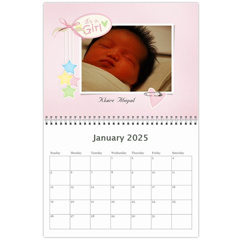 Calendar Jan 2025