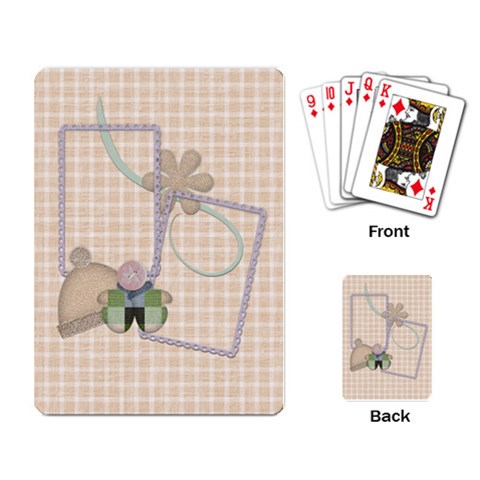 Playing Card Blustery Day 1002 By Lisa Minor Back