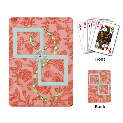 Playing Cards Spring Blossom By Lisa Minor Back