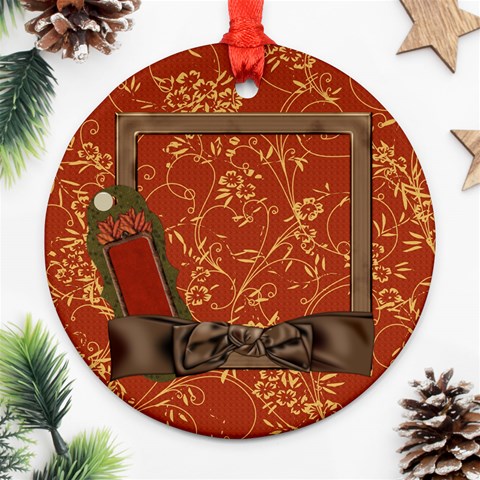 Christmas Ornament Autumn Family By Lisa Minor Front