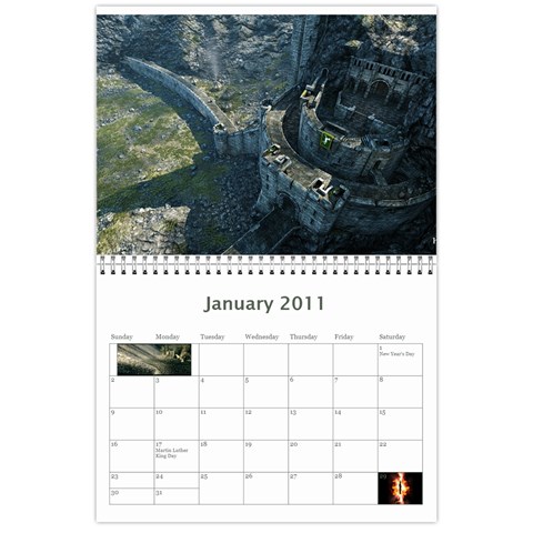 Lotr Calendar By Andie Jan 2011