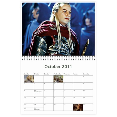 Lotr Calendar By Andie Oct 2011