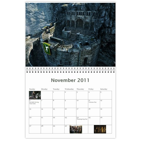 Lotr Calendar By Andie Nov 2011