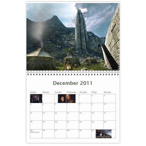 Lotr Calendar By Andie Dec 2011