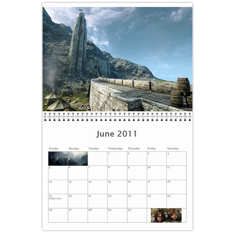 Lotr Calendar By Andie Jun 2011