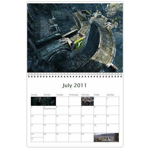 Lotr Calendar By Andie Jul 2011