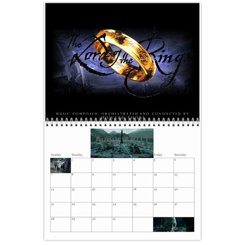Lotr Calendar By Andie Aug 2011