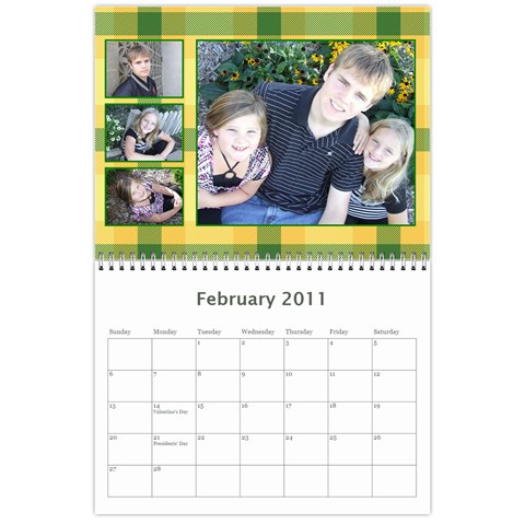 Calendar 2010 By April Schaack Feb 2011