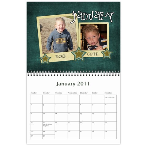 Finished Calendar By Katie Jan 2011