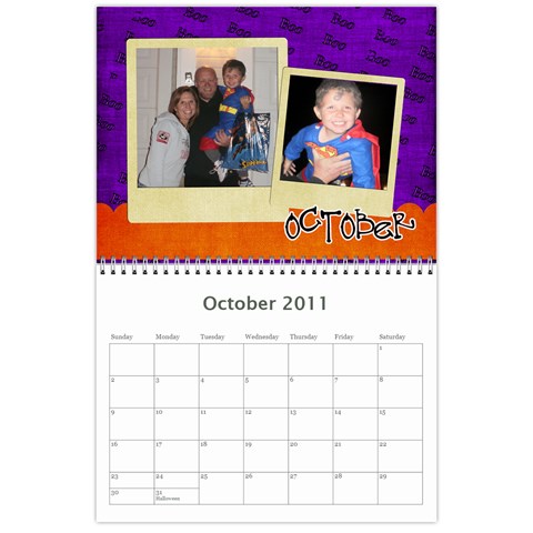 Finished Calendar By Katie Oct 2011
