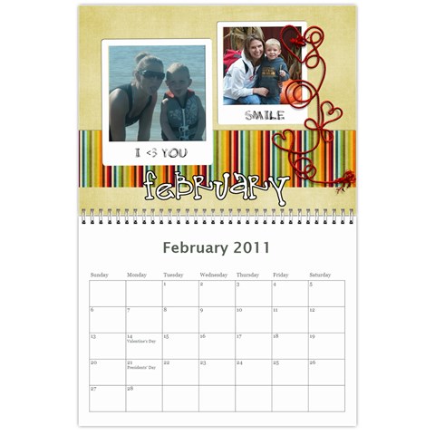 Finished Calendar By Katie Feb 2011