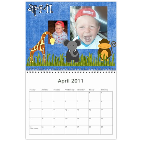 Finished Calendar By Katie Apr 2011