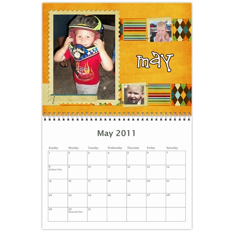 Finished Calendar By Katie May 2011