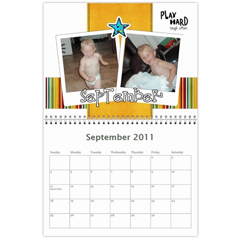 Finished Calendar By Katie Sep 2011