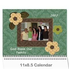 moms calandar - Wall Calendar 11  x 8.5  (12-Months)