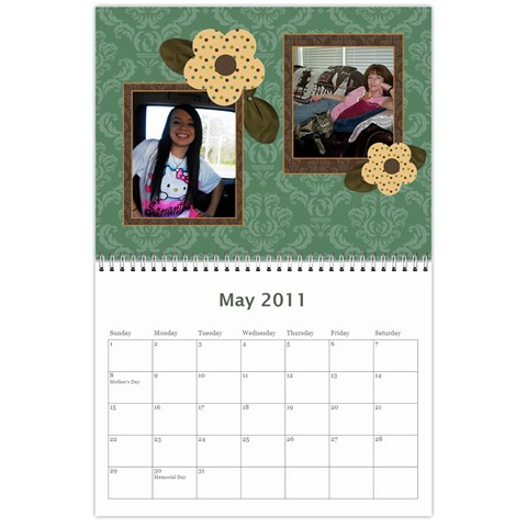 Moms Calandar By Dina Knowles May 2011