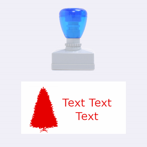 Christmas Tree By Clince 1.34 x0.71  Stamp