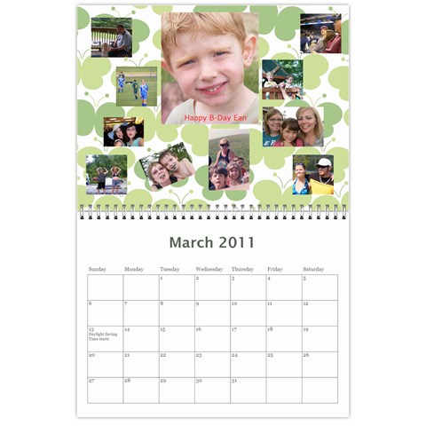 Family Calendar By Jeri Mar 2011