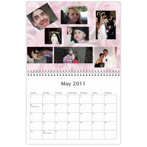Family Calendar By Jeri May 2011