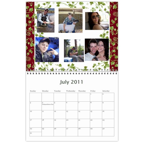 Family Calendar By Jeri Jul 2011