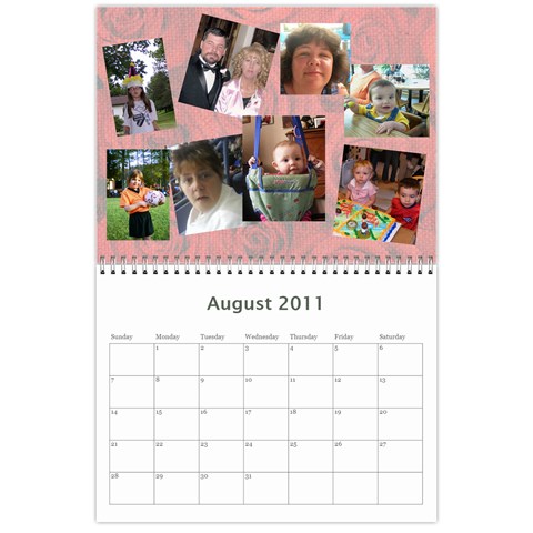 Family Calendar By Jeri Aug 2011