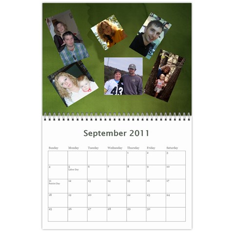 Family Calendar By Jeri Sep 2011