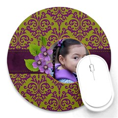 Round Mousepad- Lavander Love Round Mousepad- Lavander Love