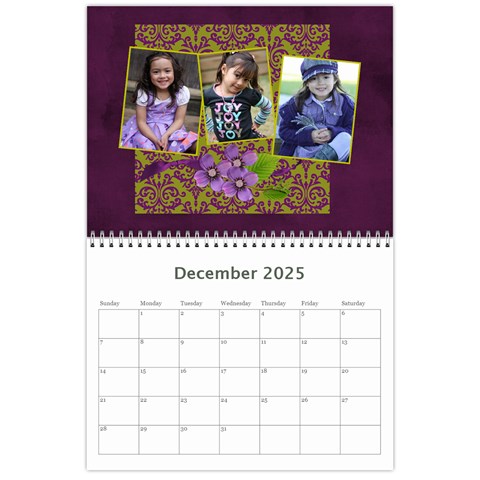 Calendar Dec 2025