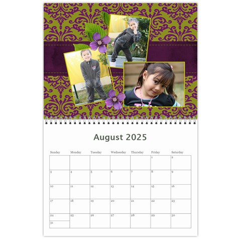 Calendar Aug 2025