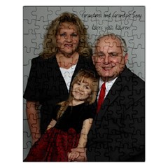 Gma Gpa Lauren puzzle 2009 - Jigsaw Puzzle (Rectangular)