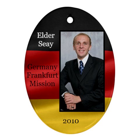 Elder Seay German Flag Ornament 2010 By Stephanie Front